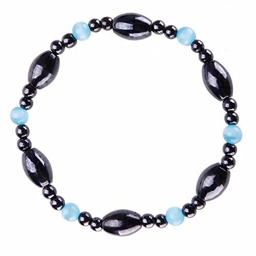 Utsökt blå opal magnetterapi armband