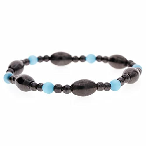 Svart och blått pärlarmband