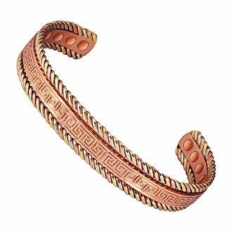 Koppararmband med magnetisk design