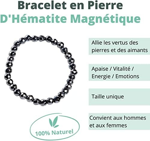 AIMANTIX Magnetiska Hematitarmband