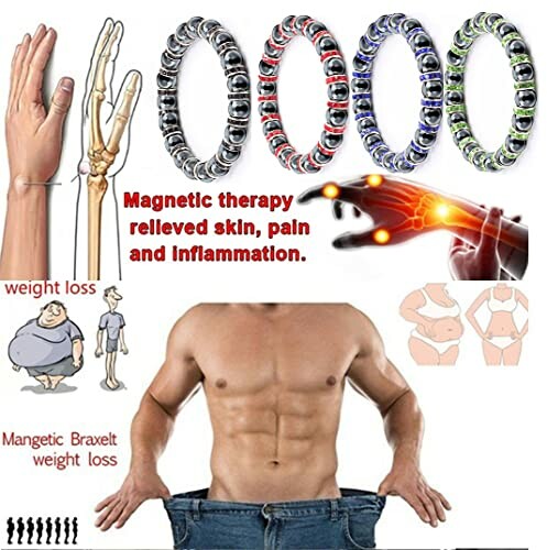 Magnetisk terapiarmband för viktminskning.