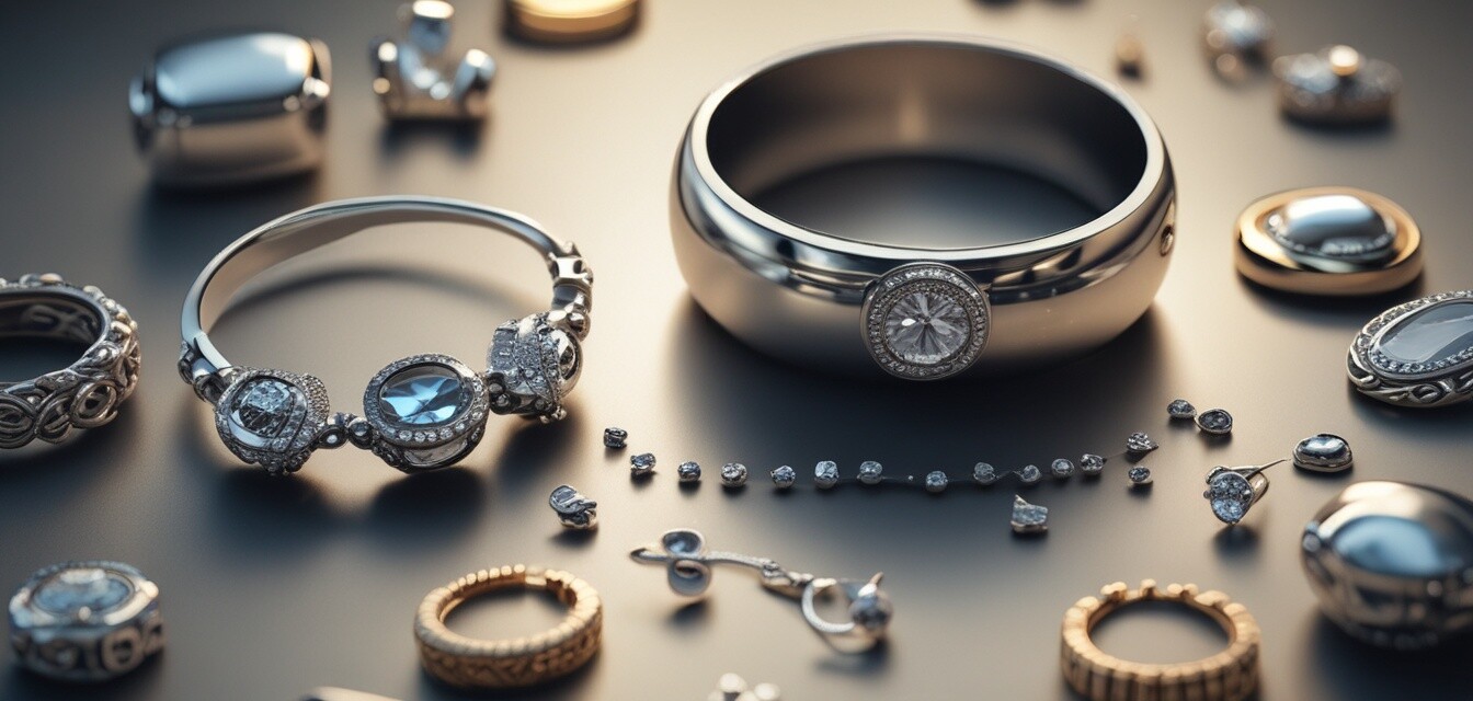 Different styles of magnetic jewelry