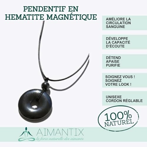 Fördelar med magnetisk hematit i hängsmycke.