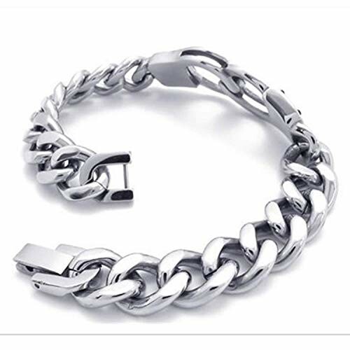 Silverfärgat kedjearmband i metall