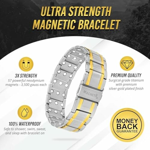 Magnetiskt armband med hög styrka och premiumkvalitet